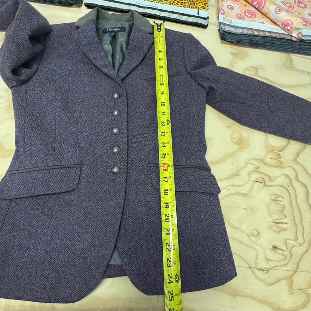 Brooks Brothers 100% Wool Herringbone Stellite Fit Classic Button Down Blazer 4 - Picture 12 of 14